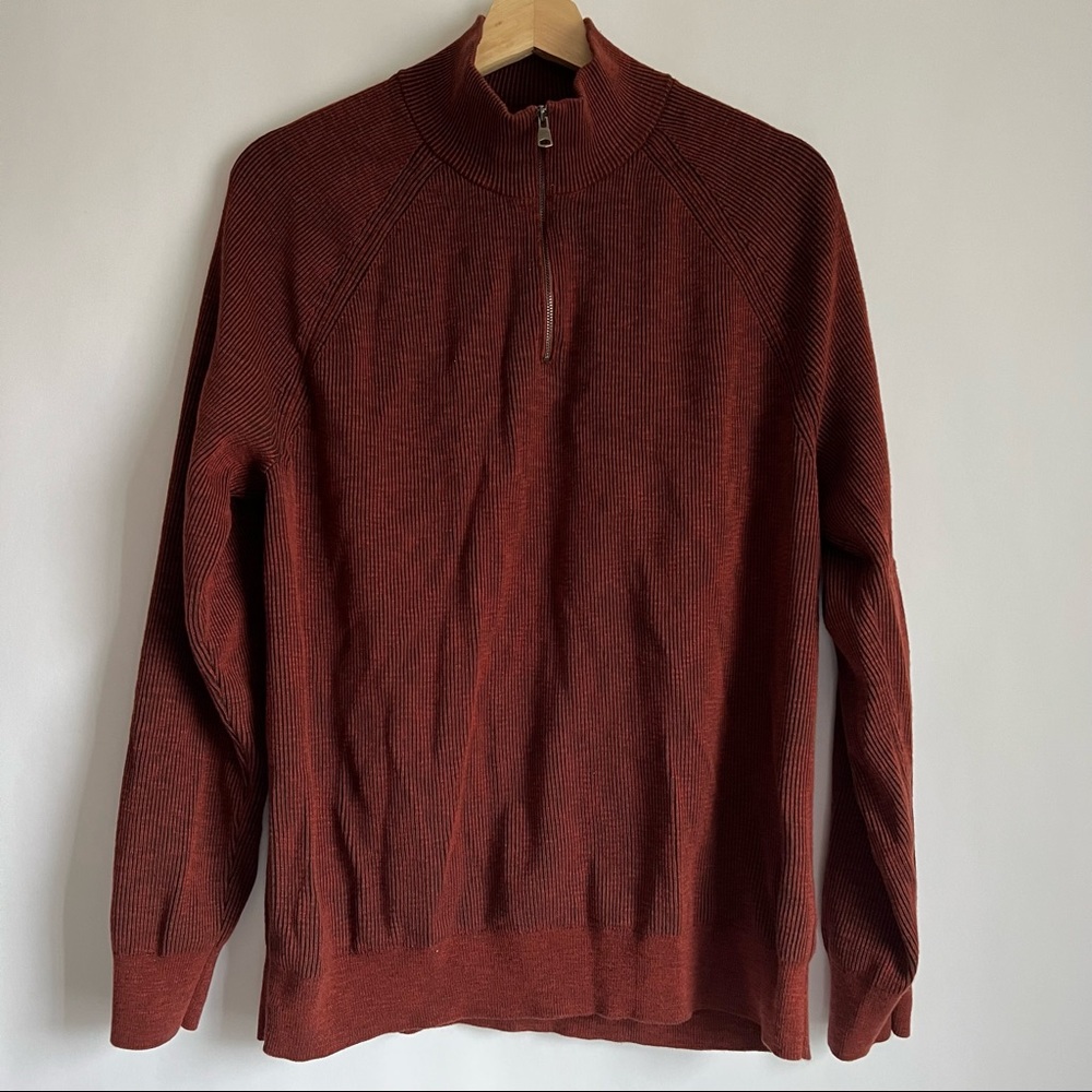 Banana Republic Quarter-Zip Sweater Large